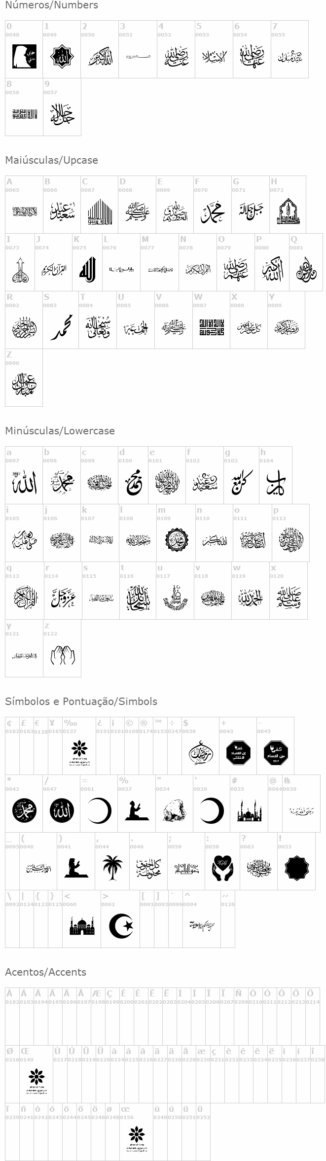 Font Islamic color