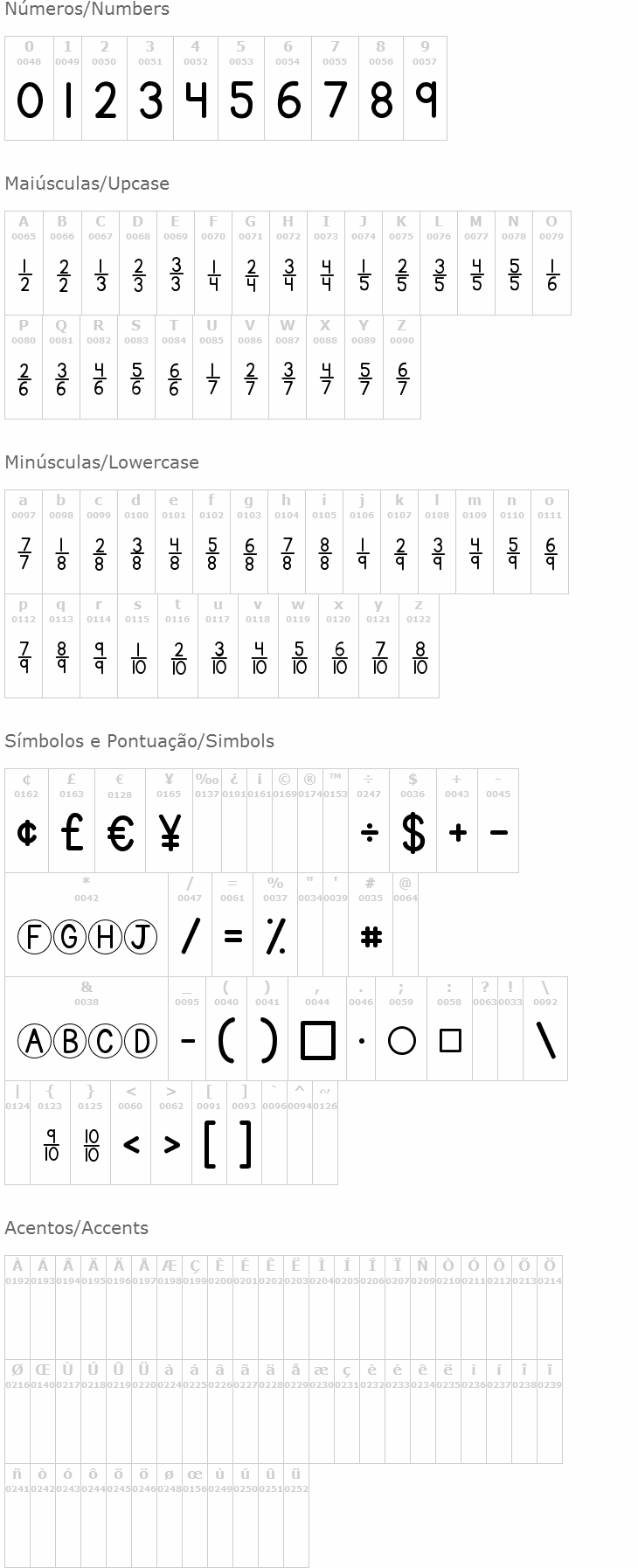KG Traditional Fractions