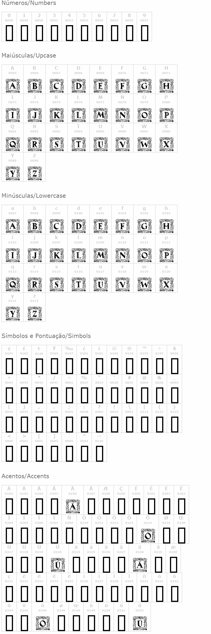 Maximilian Antiqua Initialen