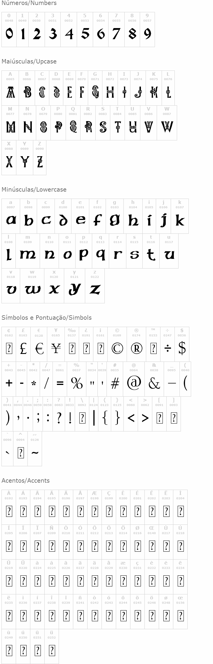 Pauls Celtic Font 1