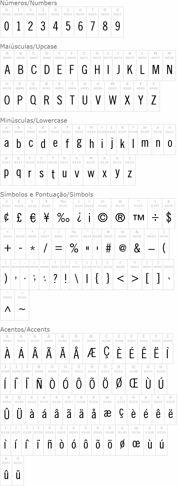 Slim Sans Serif