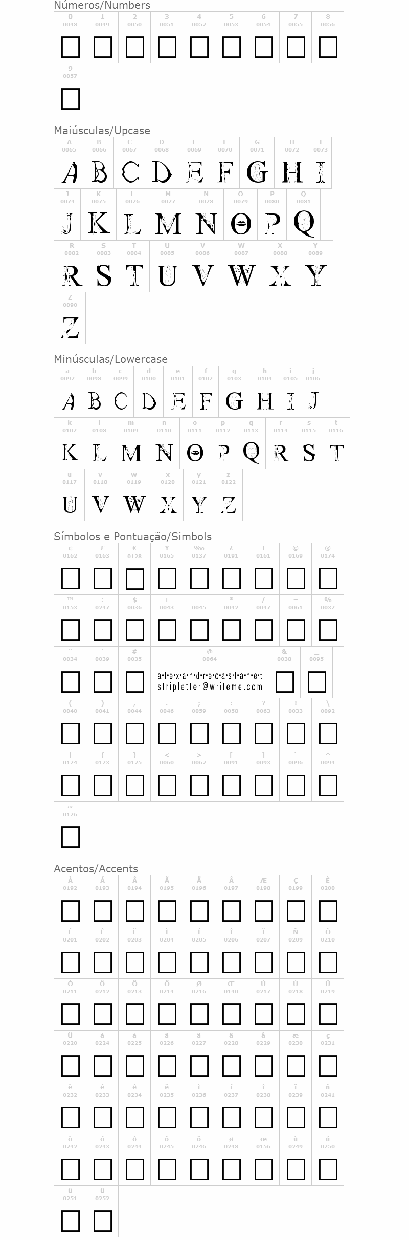 Strip Letter 1